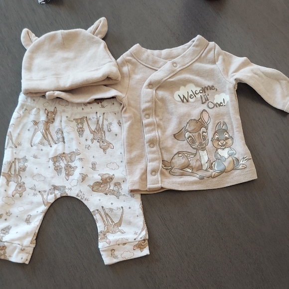 Disney Other - Adorable Disney Baby Bambi Outfit & Hat